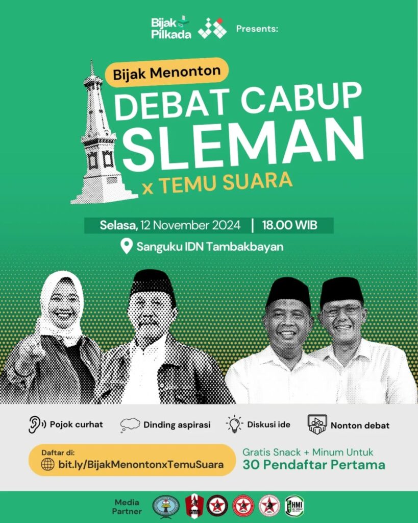 Bijak Menonton Debat Cabup Sleman x Temu Suara